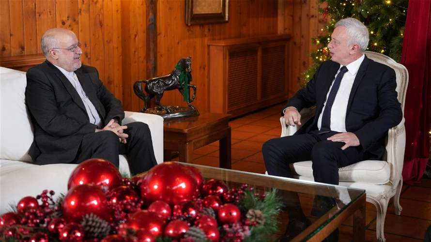 فرنجية عرض التطورات مع السفير الإيراني