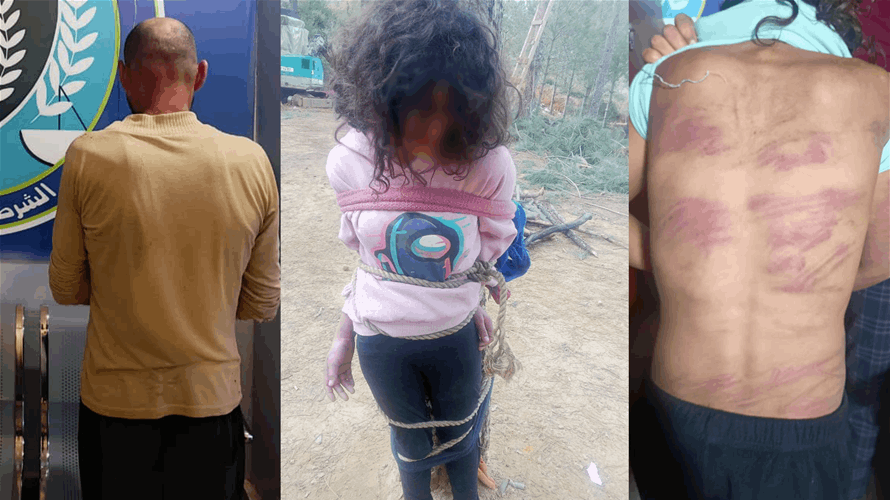 عذب زوجته وابنه وابنته وضربهم بكابل كهربائي وخرطوم مياه و"رفش زراعي"...