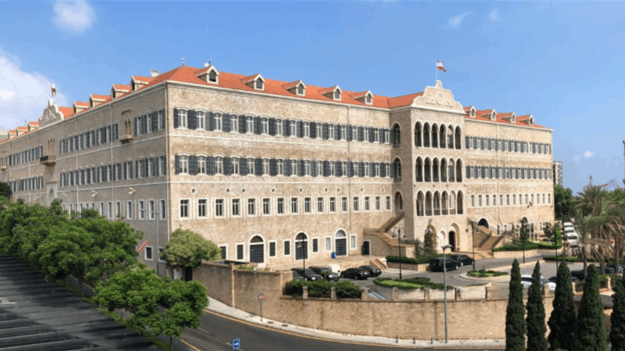 مجلس وزراء في السرايا الحكومية بعد ظهر يوم الخميس المقبل لدرس جدول أعمال من 13 بندا