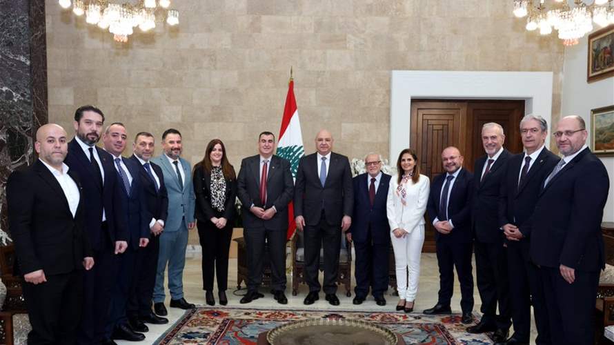 نقابة أطباء اسنان طرابلس في قصر بعبدا، والرئيس جوزاف عون وعد بمتابعة مطالبها