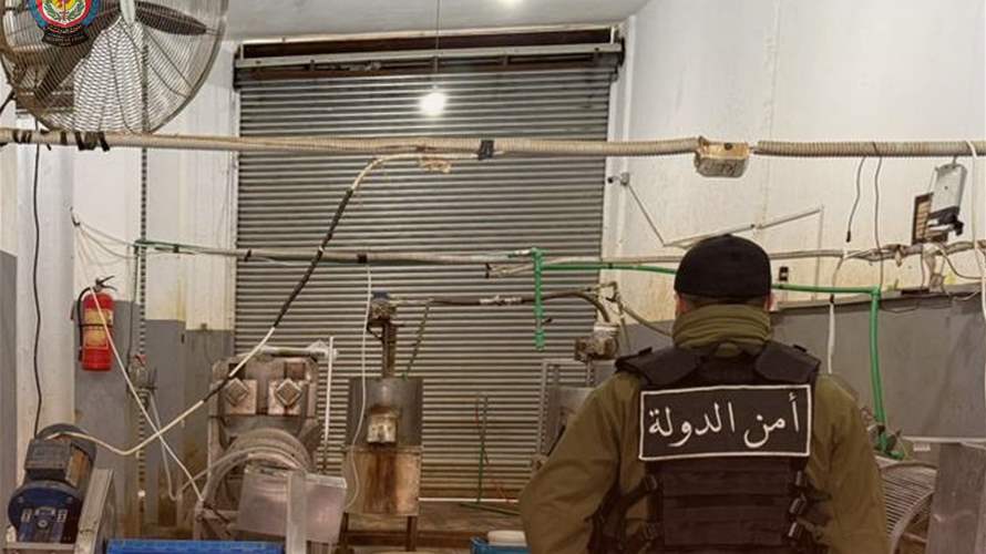 أمن الدولة يختم معملا مخالفًا للشروط الصحية في البقاع