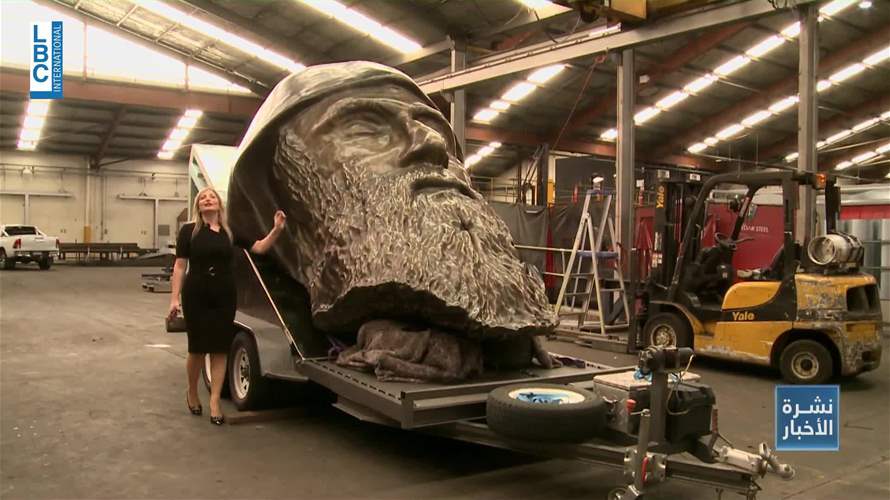 قداسة شربل تخطت حدود لبنان إلى العالمية... أكبر مجسم برونزي لوجه في سيدني