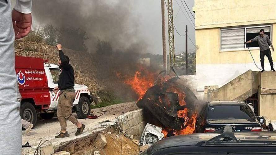 Israel strikes vehicle in South Lebanon's Seddiqine