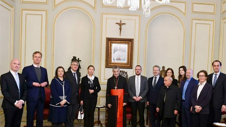 الراعي استقبل نقيب المحامين وسفراء الاتحاد الأوروبي في بكركي: العيش المشترك كالزواج لا مجال للطلاق فيه