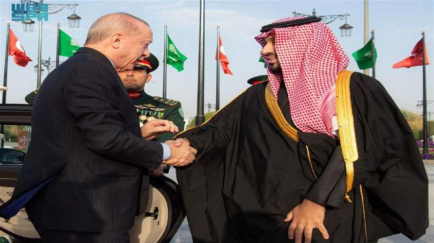 اردوغان لولي عهد السعودية: عازمون على تعزيز العلاقات الثنائية لمستوى أكبر