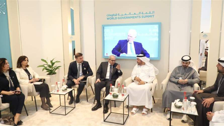 سلام بحث ورئيس مجموعة موانئ دبي العالمية في تطوير المرافئ اللبنانية