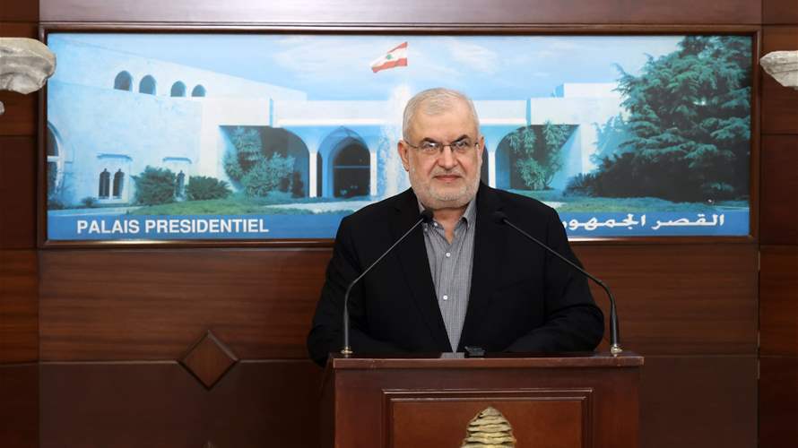  رعد من بعبدا: حريصون على التفاهم والتعاون