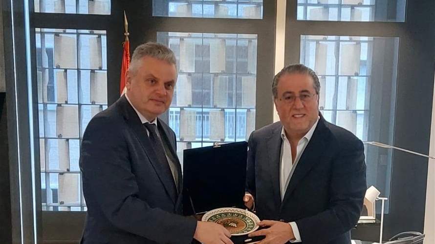 شقير يبحث مع سفير مولدوفا سبل تنمية العلاقات الإقتصادية بين البلدين