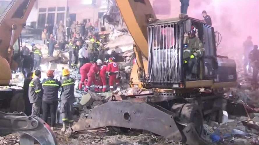 Civil Defense: Search operations continue at collapsed Tripoli building as death toll rises to 13