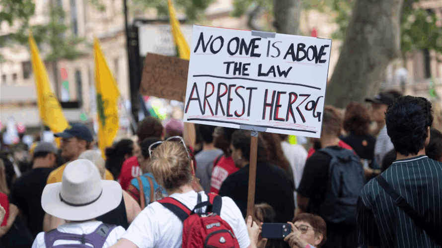 Thousands protest over Israeli President Herzog's visit to Australia