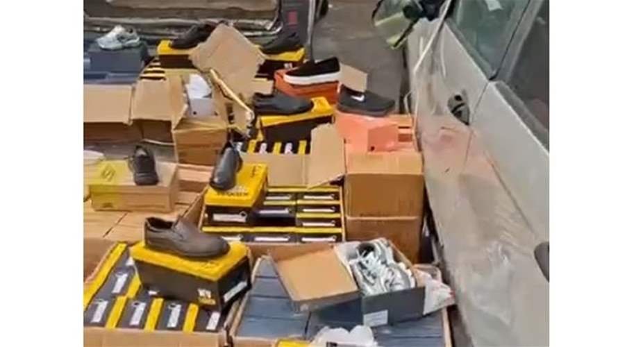 قوة من ضابطة صيدا تمكنت من توقيف فان محمل بكمية من الأحذية ذات ماركات عالمية مقلدة وتم ضبط البضاعة واقتيدت إلى المركز بغية إجراء المقتضى القانوني