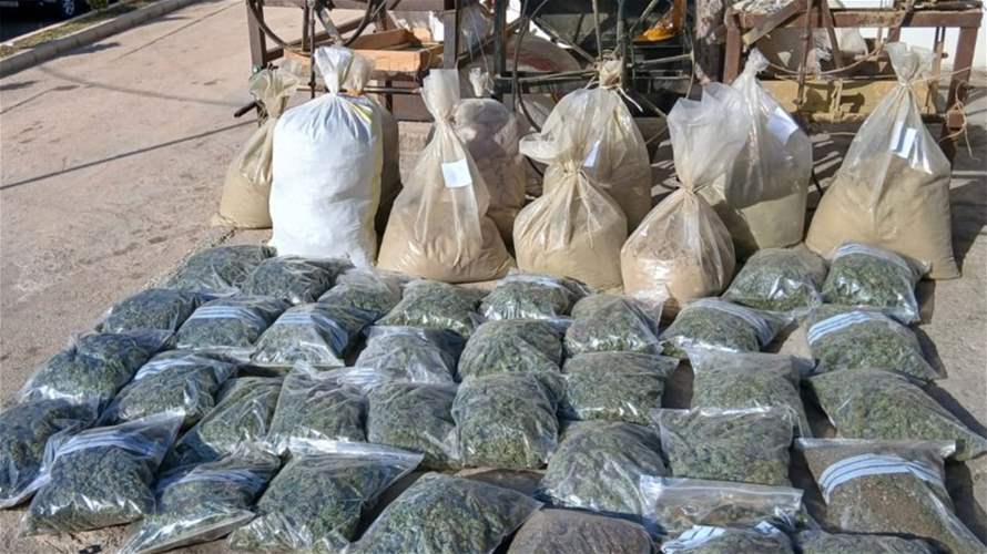 الجيش: عمليات دهم وتوقيف مواطنَين وضبط آلات لتصنيع المخدرات في بلدتَي بوداي - بعلبك وببنين - عكار