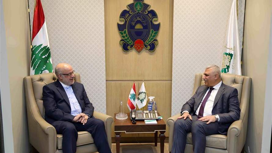 اللواء شقير استقبل السفير الإيراني في زيارة وداعية