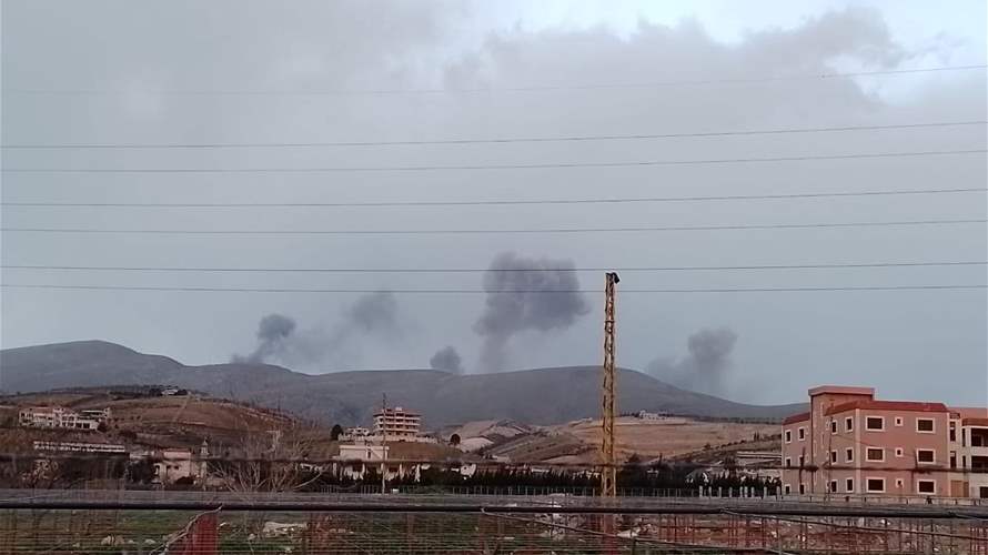 سلسلة غارات اسرائيلية تستهدف جرود شمسطار وجرود بوداي وجرود حربتا