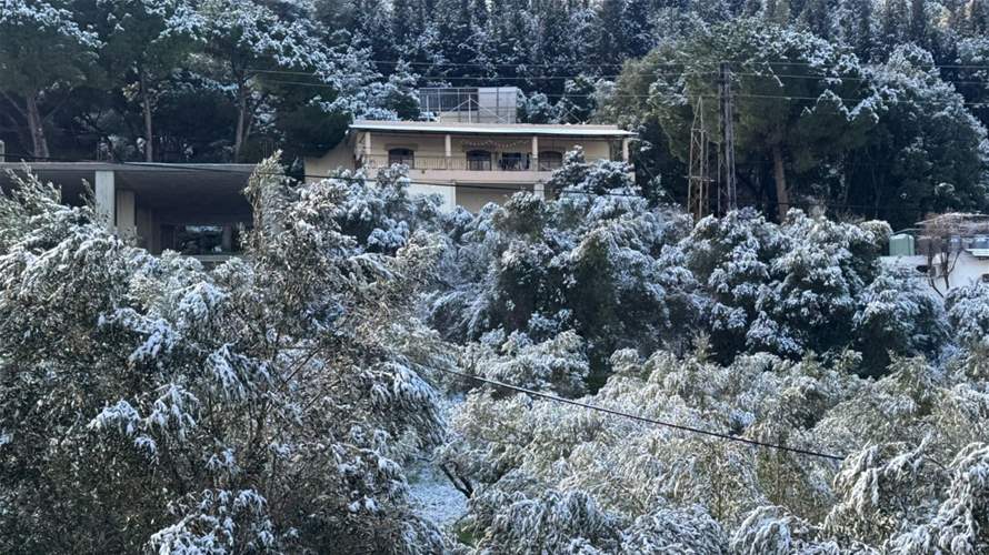 للمرة الأولى هذه السنة... الثلوج لامست الـ500 متر في عكار 