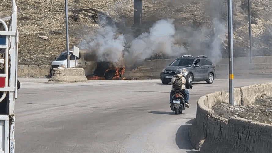 مسيرة تستهدف فانًا على طريق ضهر البيدر ونجاة السائق دون إصابات