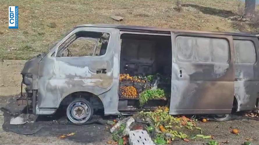 بقاعاً... إستهداف حافلة صغيرة على طريق ضهر البيدر