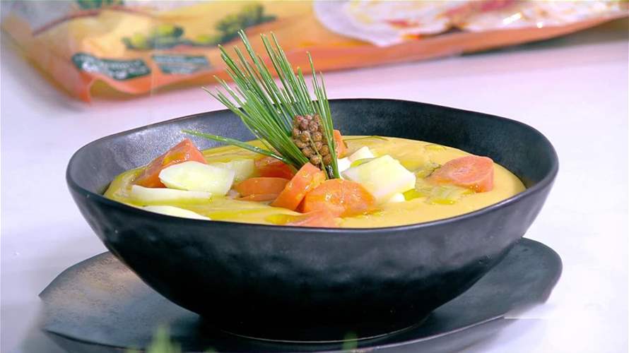 شوربة العدس وتمبورا الفاصولياء وعجينة العدس... أطباق مميزة على طريقة الشيف فادي زغيب (فيديو)