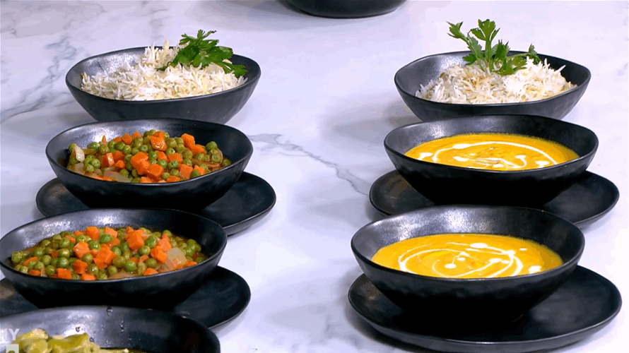 الفول المتبل والبازلاء مع الأرز وشوربة الجزر... أطباق متنوعة على طريقة الشيف فادي زغيب (فيديو)