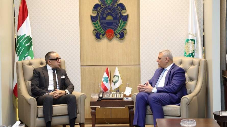 اللواء شقير بحث والسفير المصري في تطورات الوضع في لبنان والمنطقة