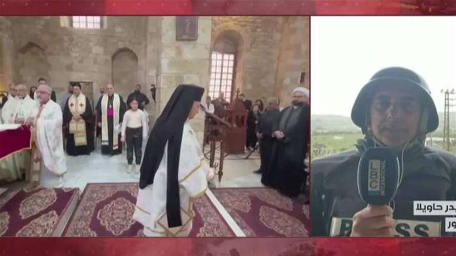 الاستهدافات الاسرائيلية تتواصل في صور والسفير البابوي شارك في قداس الهي في كتدرائية مار توما...