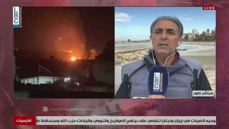 غارات على محطات الامانة وانذارات... اليكم المشهد من صور