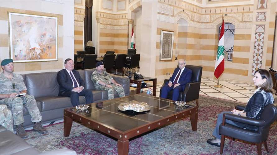 سلام استقبل مستشار وزارة الدفاع البريطانية... وهذا ما جرى بحثه 