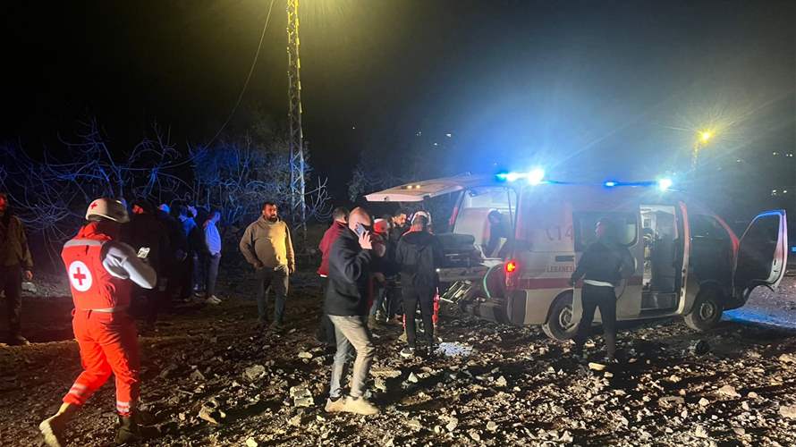 سقوط جريح في الغارة على حاصبيا والصليب الأحمر ينقله إلى مستشفى البلدة