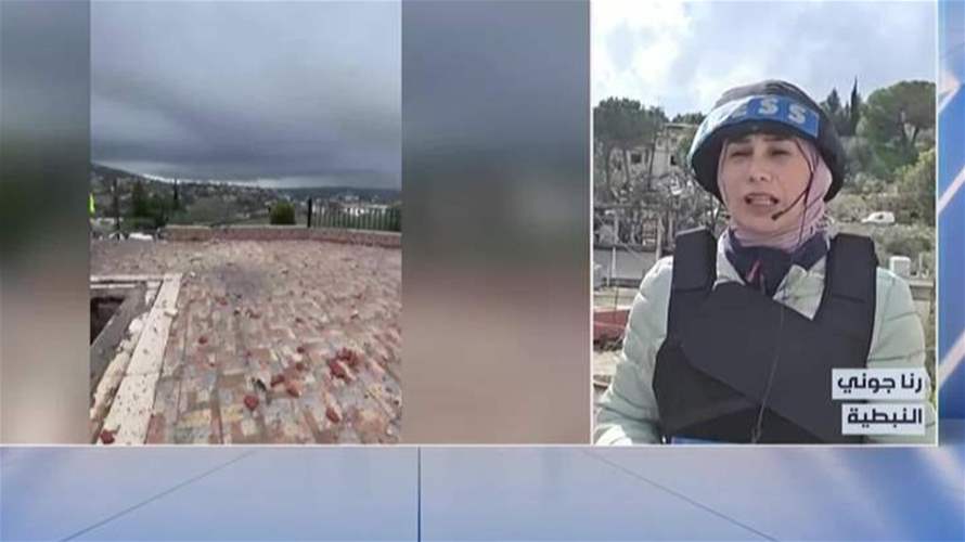 الاستهدافات الاسرائيلية طالت قرى كفررمان والدوير وحاروف في قضاء النبطية