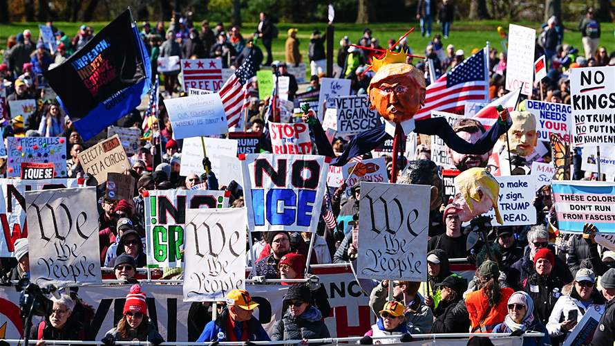 Rallies begin in thousands of US cities for 'No Kings' protest against Trump