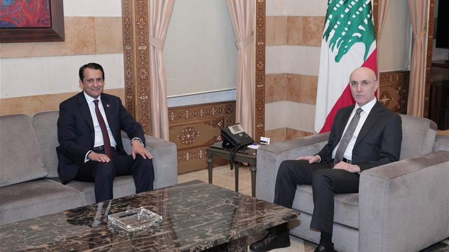 الحجار يبحث مع السفير القطري الأوضاع الأمنية ويؤكد تضامن لبنان مع قطر