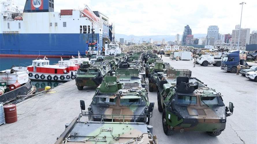 الجيش تسلم 39 ناقلة جند VAB هبة من السلطات الفرنسية وروفو أكد دعم بلادها له بوصفه الضامن لأمن لبنان