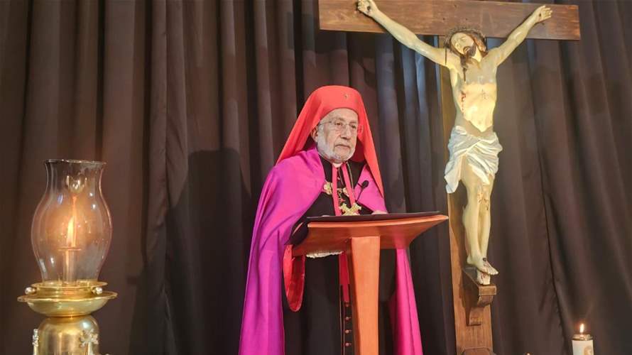 ميناسيان ترأس رتبة جناز المسيح في كنيسة المخلص برج حمود: نضع أمامك يا رب وطننا لبنان المتألم الذي ينزف من أوجاعه