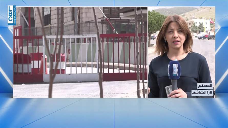 المشهد من الحدود السورية اللبنانية 
