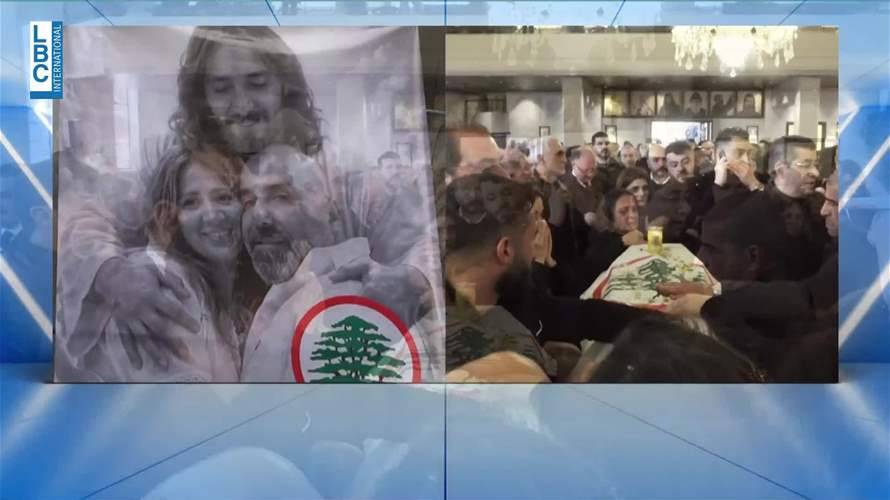 بلدة يحشوش تودع ابنها بيار وزوجته... 