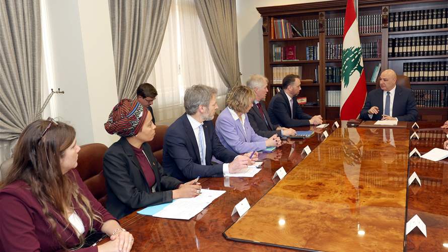 عون يؤكد تمسّك لبنان بالهدنة وبسط سلطة الدولة خلال لقائه وزير خارجية بلجيكا