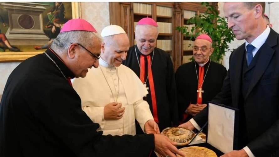 أعضاء السينودس الكلداني زاروا البابا لاون قبيل انتخابهم البطريرك الجديد 