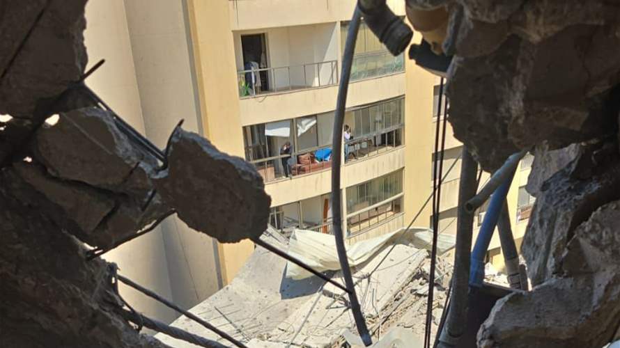 غرفة إدارة الكوارث والأزمات في محافظة بيروت: إزالة أجزاء خطرة من المباني المتضررة