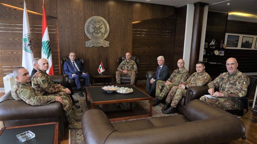 رئيس أركان الدفاع الإيطالي زار وزير الدفاع: ملتزمون بالوقوف إلى جانب لبنان