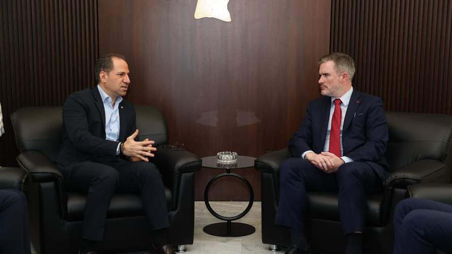 سامي الجميّل استقبل سفير كندا وأكد دعم المسار التفاوضي الذي تنتهجه الدولة اللبنانية 