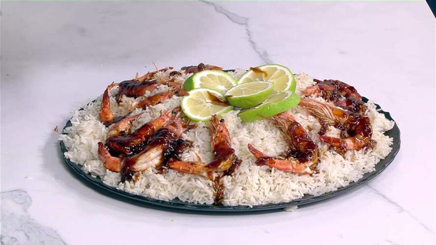 القريدس الأبيض مع الأرز وسلطة سيزر مع القريدس... أطباق لذيذة مع الشيف فادي زغيب