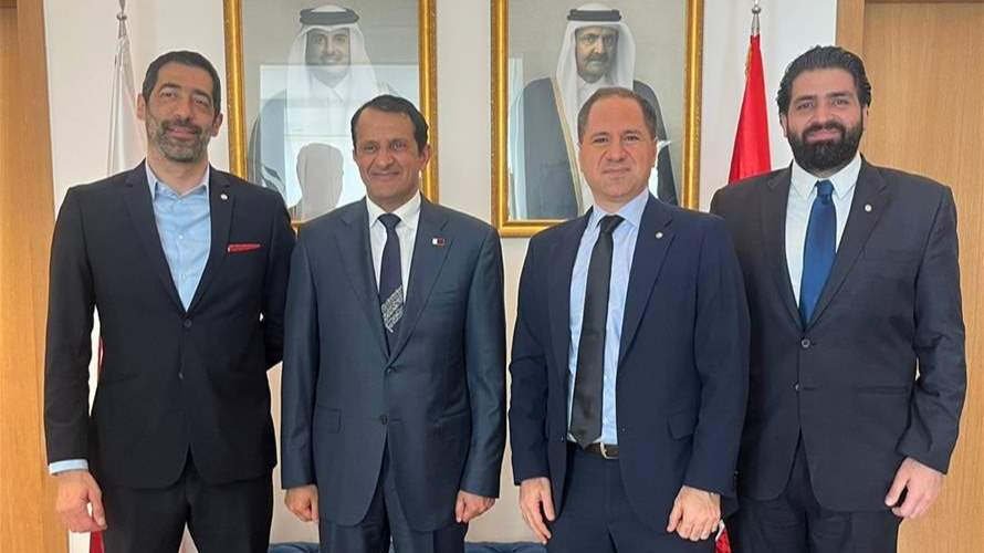  وفد من الكتائب زار السفير القطري