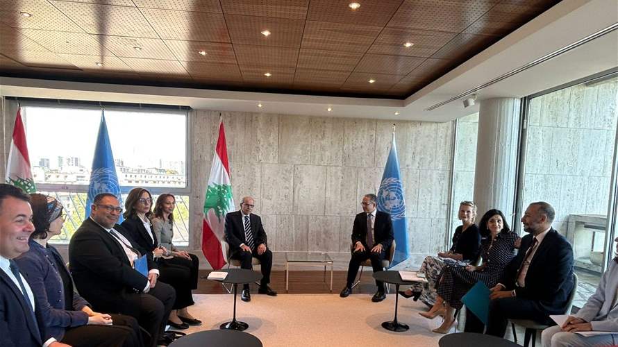 الرئيس سلام التقى العناني في باريس مقدرا دعم اليونيسكو المتواصل للبنان