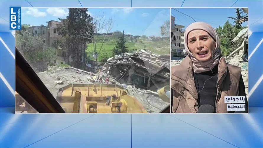 النبطية فيها عمليات رفع الركام وإعادة فتح الطرقات