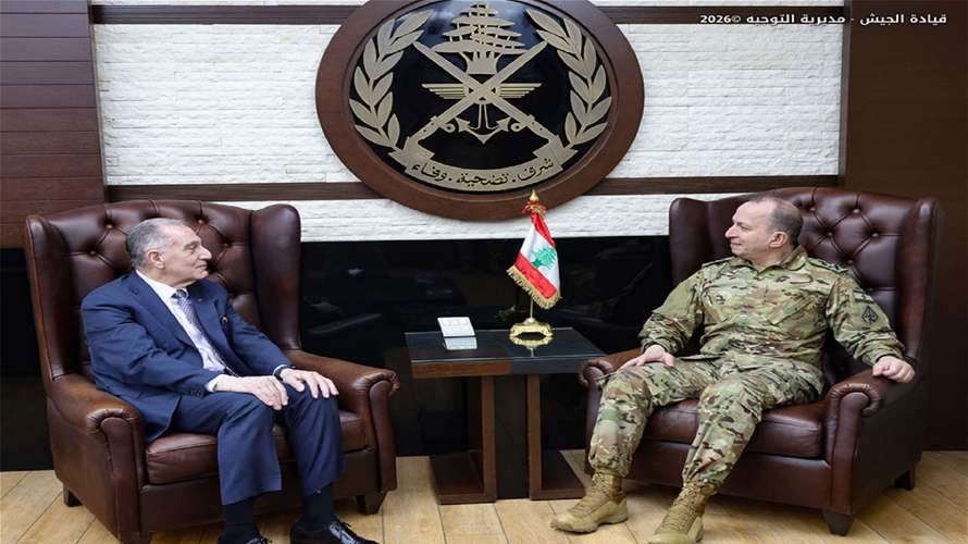 إدوار غبريال زار العماد رودولف هيكل وأكد أهمية دعم الجيش