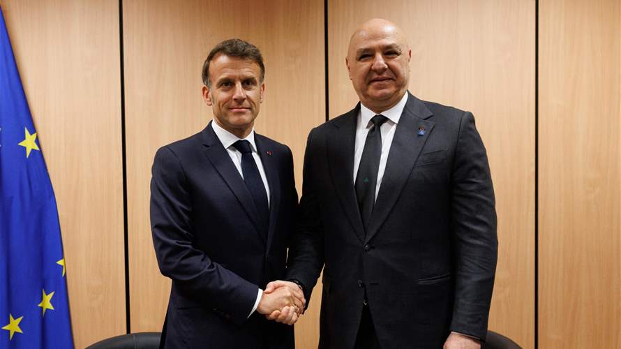 President Aoun meets Macron ahead of informal EU summit in Nicosia