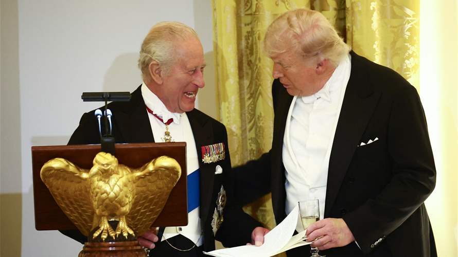 الملك تشارلز لترامب ممازحا: لولا البريطانيون "لكنتم تتكلمون الفرنسية"