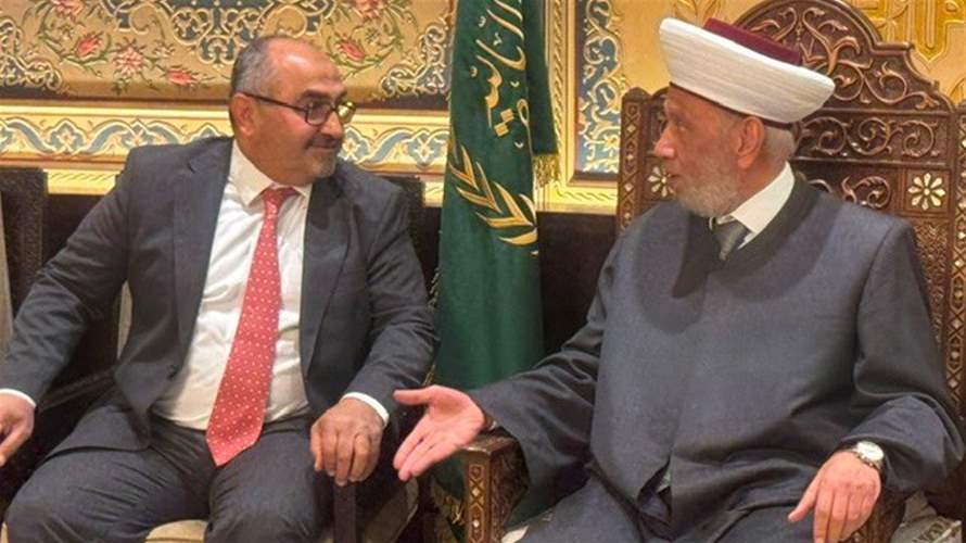 المفتي دريان بحث مع زوار دار الفتوى في ملف العفو العام والموقوفين الإسلاميين واستقبل محافظ بيروت والقاضيين الحاج ومنيمنة