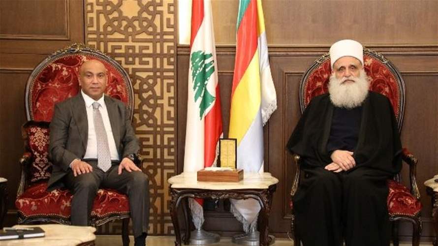 شيخ العقل التقى السفير الكويتي وهنأ الحاج بتعيينه مدعيا عاما تمييزيا