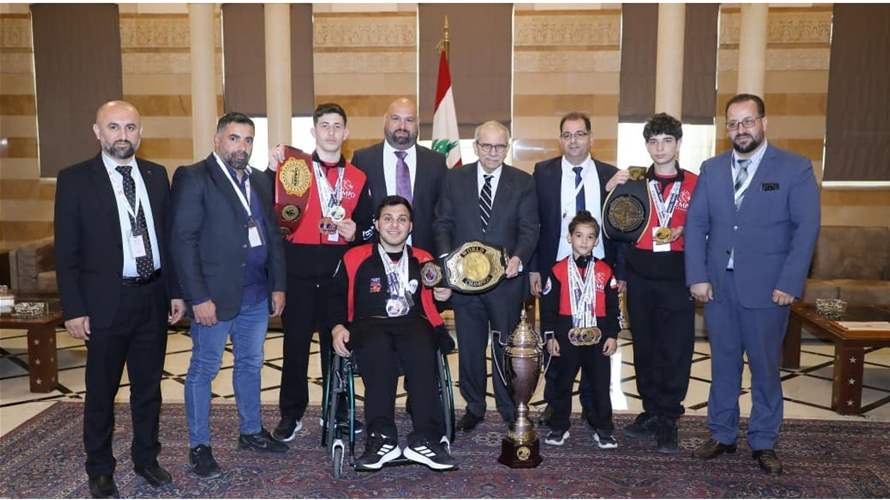 سلام استقبل البعثة اللبنانية إلى بطولة العالم للكيمبو وهنأها بالنتائج الباهرة